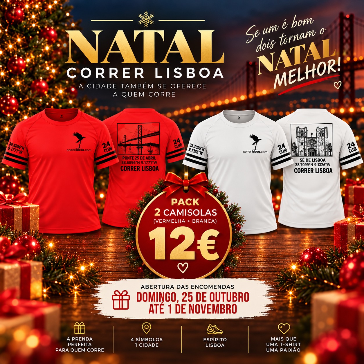 T-shirt Especial Pack  Natal